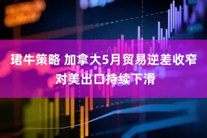 珺牛策略 加拿大5月贸易逆差收窄 对美出口持续下滑