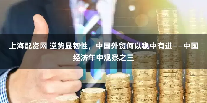 上海配资网 逆势显韧性，中国外贸何以稳中有进——中国经济年中观察之三